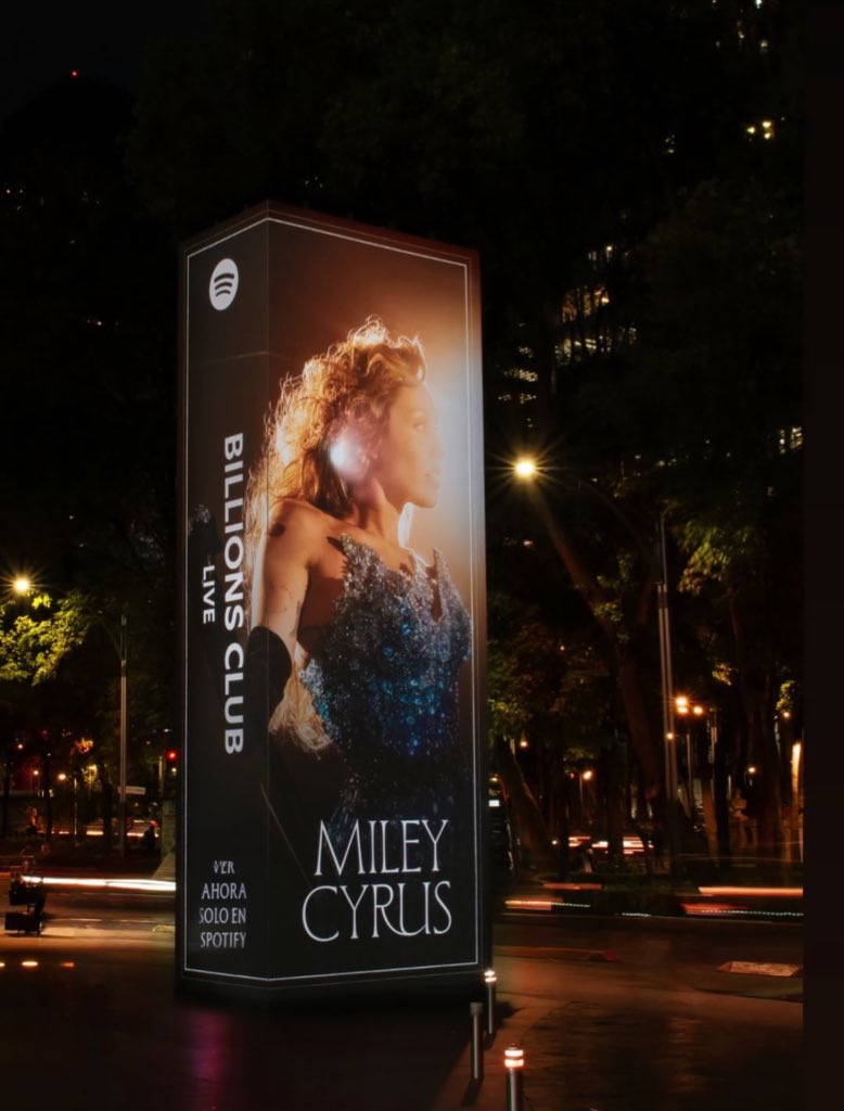 MileyUpdates's tweet image. Miley Cyrus X Spotify billion’s club taking over everywhere