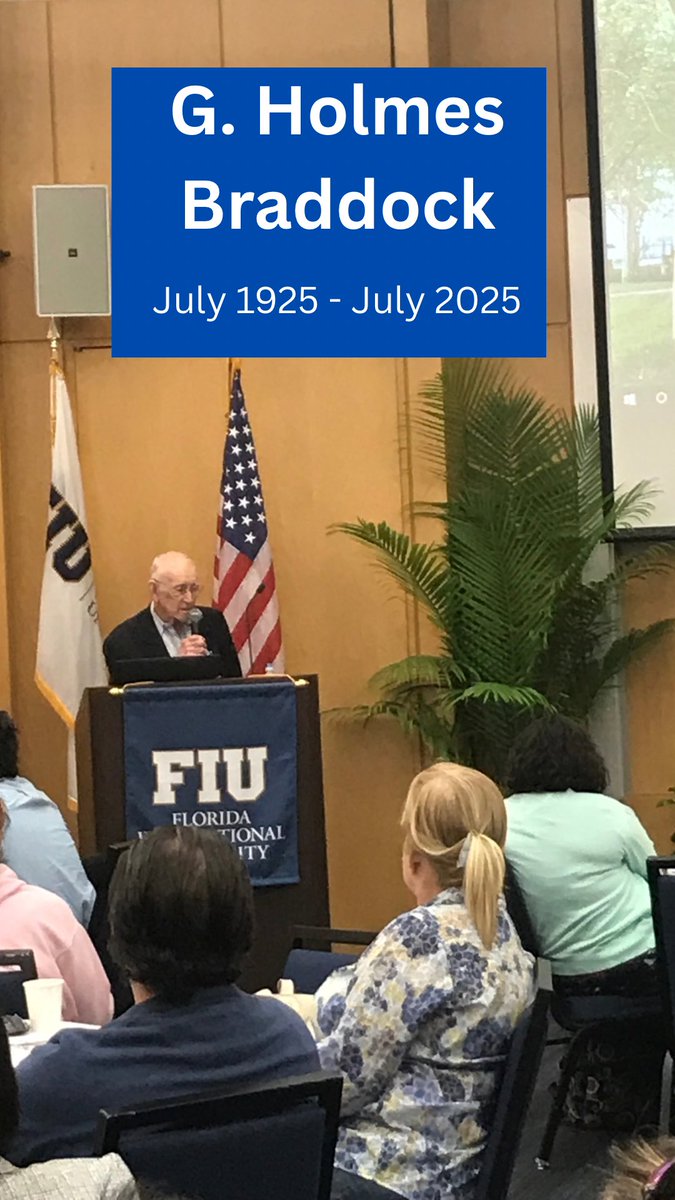 StdtSvcsMDCPS's tweet image. Remembering Mr. G. Holmes Braddock who founded the @MDCPS College Assistance Program (CAP) almost 50 years ago with the vision of helping students find opportunities for college. His legacy will endure and we will continue to honor his memory.