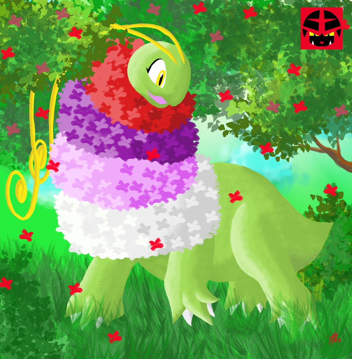 IncineroarBlaze's tweet image. mega Meganium based on leaks 
#zaleaks