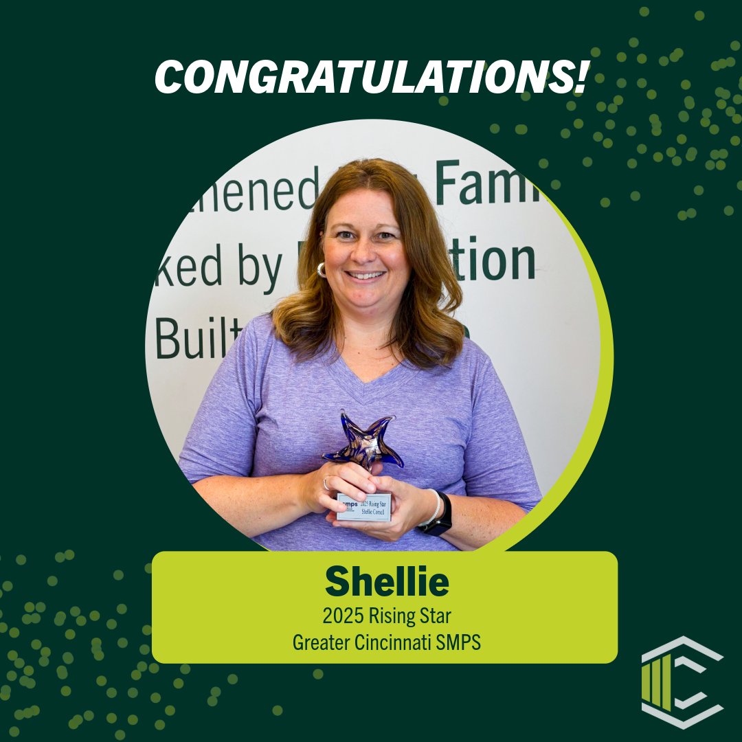 Big congrats to our Marketing Coordinator, Shellie Cornell, on earning the GCSMPS 2025 Rising Star Award! She's made a big impact in A/E/C and will serve as 2025-2026 Board Secretary. We’re proud to have her on our team! 

#CongerBuiilt #GCSPMSRisingStar