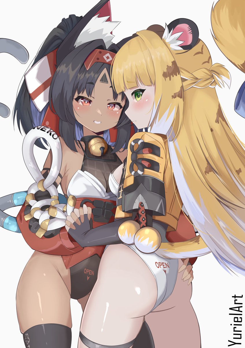 Fan Art de Nekomata y Ju fufu Zenless zone zero