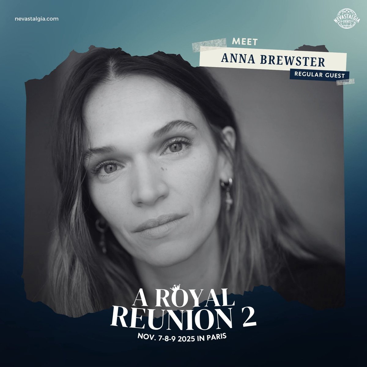 EuroConNet's tweet image. GUEST ANNOUNCEMENT
#ARoyalReunion2 #RoyalCon2 #Nevastalgia #AnnaBrewster
7 - 9 November, 2025
Paris, France
nevastalgia.com/en/event/royal…