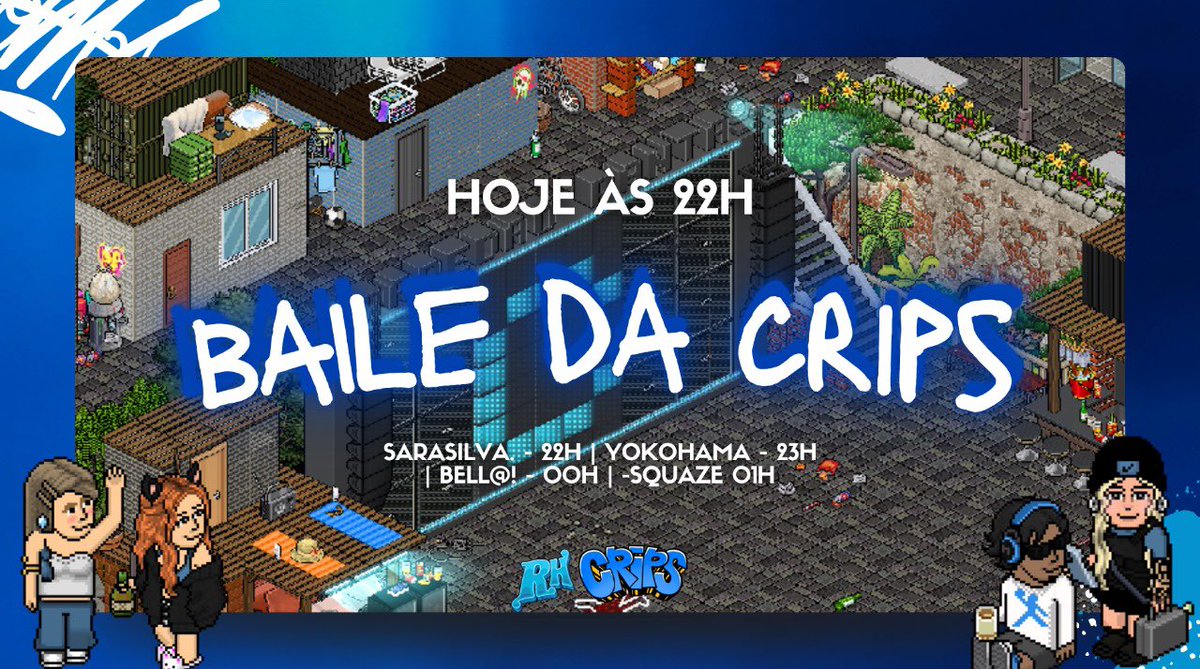 🔥 Hoje tem BAILE DA CRIPS a partir das 22h, bebê!

Se tu perder, vai se arrepender até o próximo!

Vem curtir, dançar e fazer história com a gente 💃🏽🕺🏽 #RH