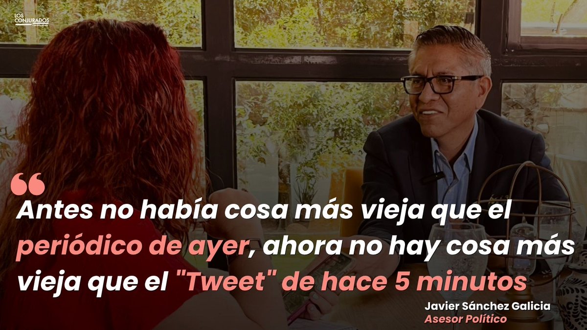 #LaPostal "Antes no había cosa más vieja que el periódico de ayer, ahora no hay cosa más vieja que el "Tweet" de hace 5 minutos"

🗣️Javier Sánchez Galicia, Asesor Político en #entrevista con Erika Rivero

📹 youtu.be/nFmfGKdoWik