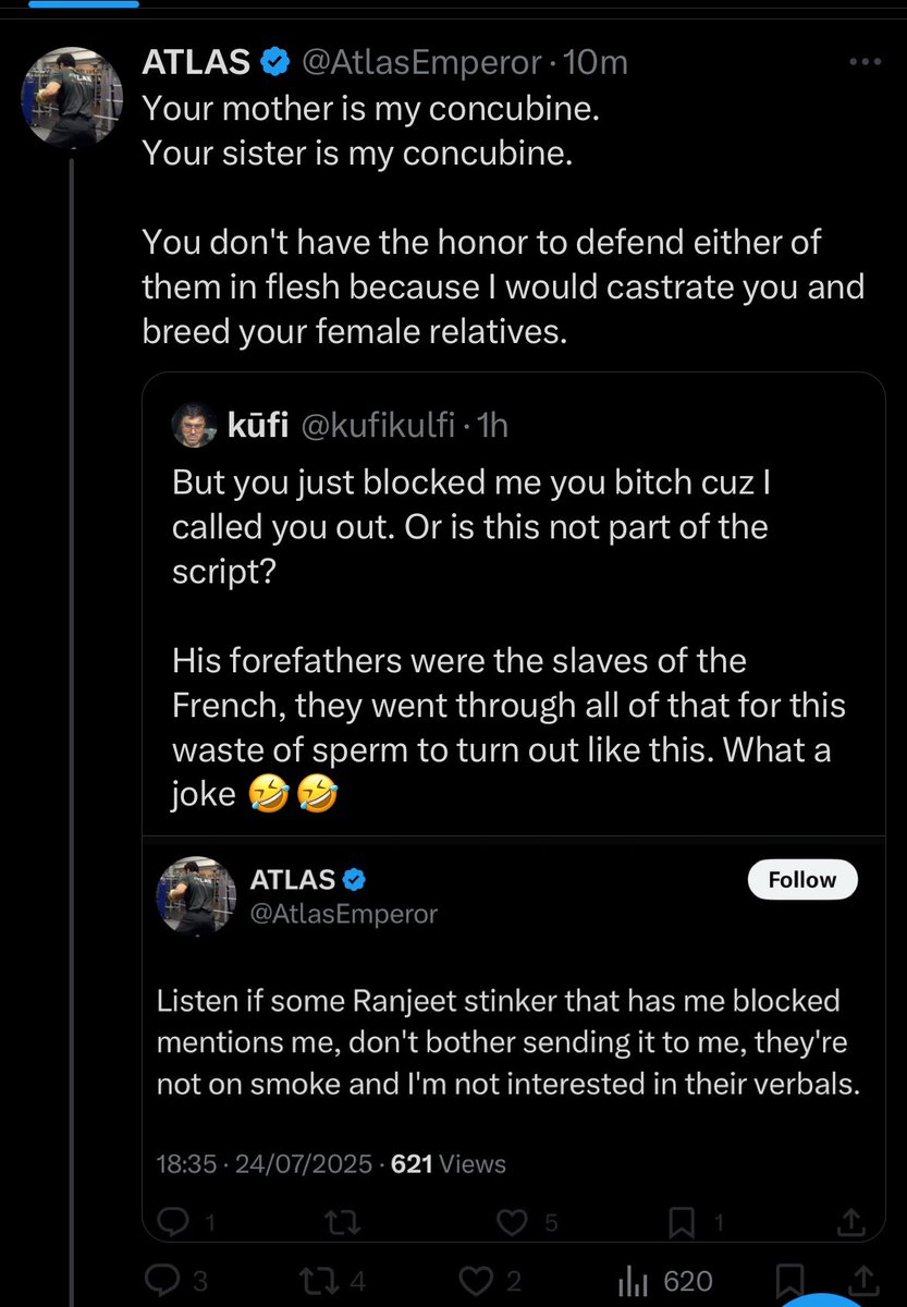 synszo's tweet image. This same guy sits on Twitter all day acting like a saviour for Muslims btw, social media isn’t real, people put on acts for the clout, the true him has clearly come out after this crash out over people not liking his food, grow all the muscles you want you’ll still be a bitch.