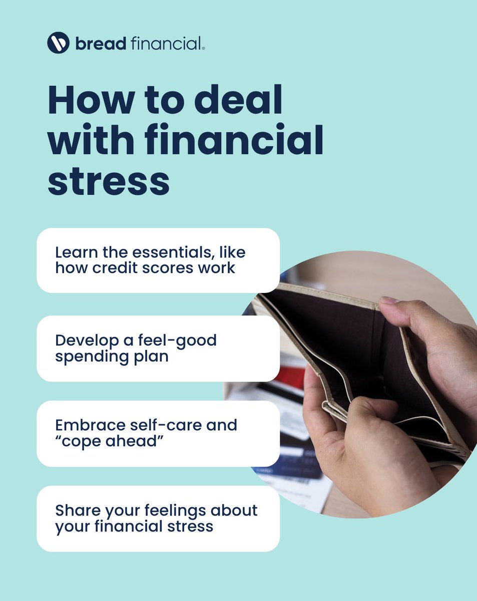 BreadFinancial's tweet image. Financial stress can take a toll on your well-being.
On #InternationalSelfCareDay, take a step towards financial peace of mind with these tips.
Watch now for more. ➡️ spr.ly/6016fHRNe
