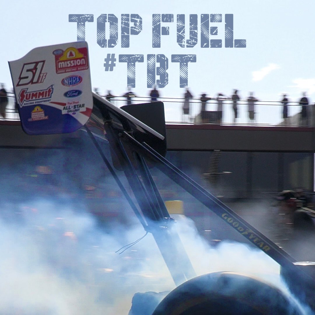RickWareRacing's tweet image. TOP FUEL #TBT 💨
Will @claymillican take the event’s title sponsor to the finals again this wknd?