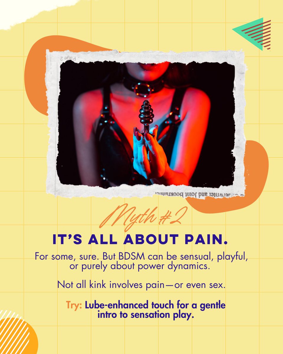 squirtopia69's tweet photo. BDSM isn’t just whips and chains 😏 

For BDSM Day, we're busting some myths (and maybe helping you discover a new way to play 😉) https://t.co/CPe6ar2niJ