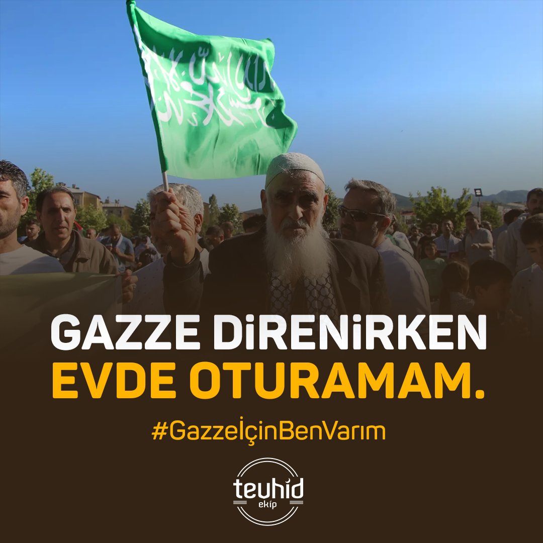 tevhidekip_'s tweet image. 🏳️ Gazze direnirken yerimde oturamam!
#GazzeİçinBenVarım