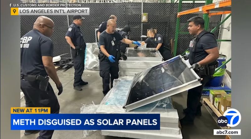 T1_Energy's tweet image. Reason #72 to buy T1 Energy solar modules from our factory in Dallas: No one will try to smuggle meth into the country disguised as your solar panels.