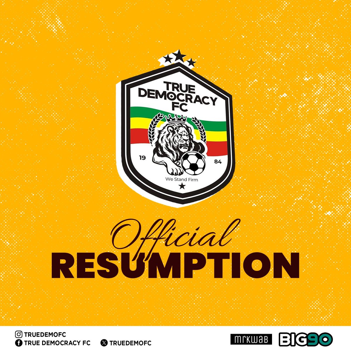 TRUEDEMOFC's tweet photo. Pre Season Update! ✅ True Democracy Football Club kicks off preparations for the 2025/26 season on Monday, aiming to build on previous performances with new signings and enhanced training. #TheForcesOfTema https://t.co/vmW4kJif25