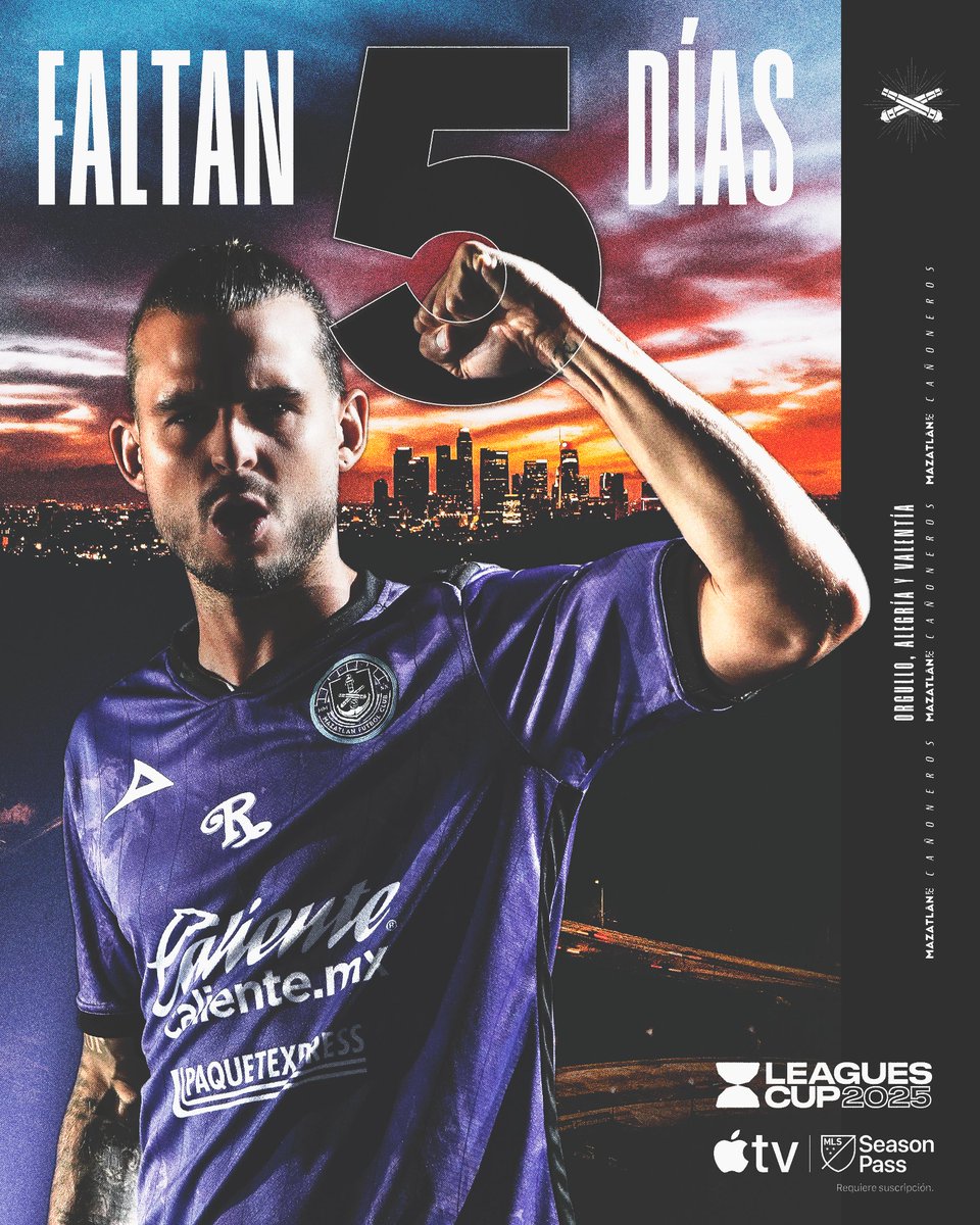 MazatlanFC's tweet image. Ya ando afinando el spanglish, la @LeaguesCup 2⃣0⃣2⃣5⃣ está por empezar.
¡Con todo, Mazatlán! ⚓️