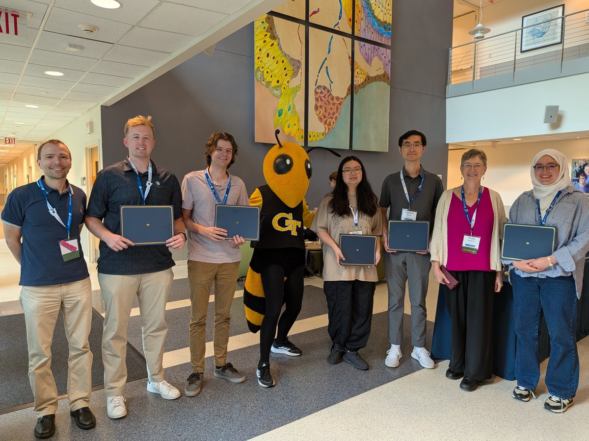 ibbgatech's tweet image. Congrats to the AMS 2025 poster winners! Today is the final day of the 4-day Advancing Mass Spectrometry for Biophysics and Structural Biology conference showcasing top science and ideas between leaders and new-comers to the biology/mass spectrometry.
#IBB #AMSConference