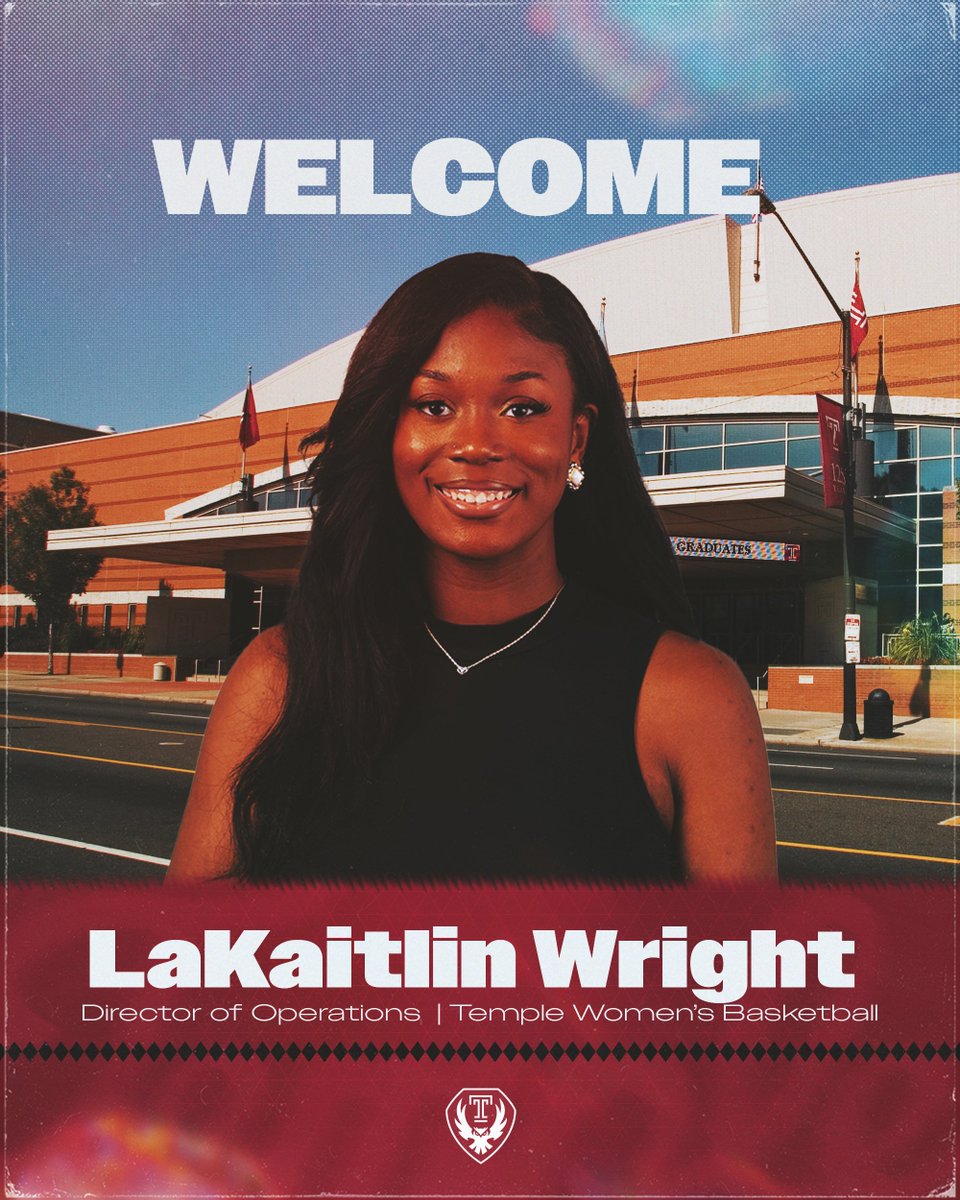 templewbb's tweet photo. Welcome to the Owl family! 🦉

LaKaitlin Wright has been announced as our Director of Operations!

#GoOwls https://t.co/NHwLGdkb90