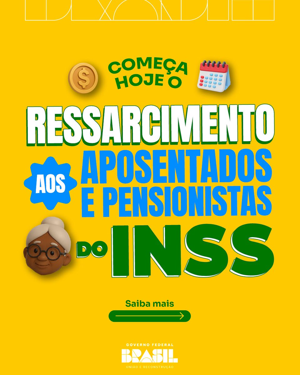 guimaraes13PT's tweet image. ⚠️ Notícia importante!
👉🏽 Aposentados e pensionistas que sofreram descontos indevidos em benefícios do INSS começam hoje, 24 de julho, a receber o dinheiro de volta. Confira o passo a passo para ser ressarcido.
🇧🇷 O Governo @LulaOficial desmontou a fraude, firmou um acordo com…