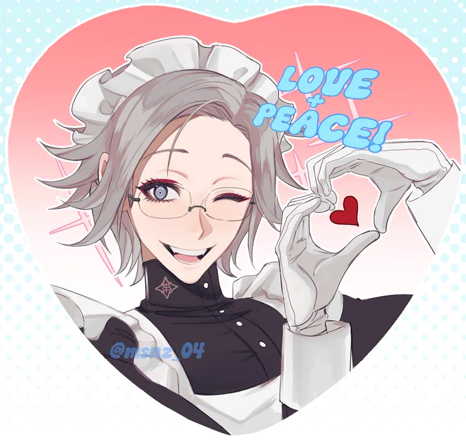 Merch art I did for the Eitaku Maid Cafe event next month ^_^