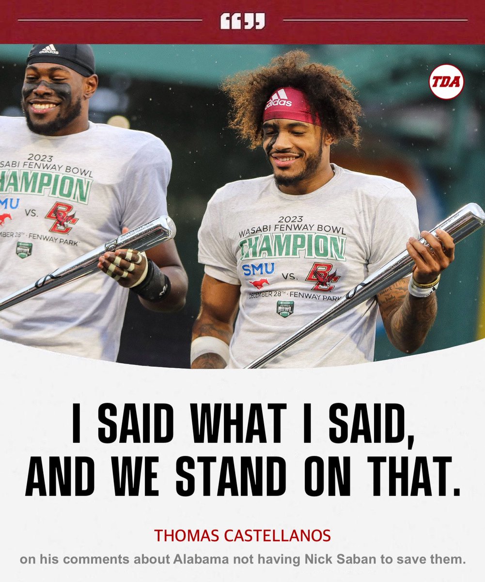 TDAlabamaMag's tweet image. Florida State QB Thomas Castellanos DOUBLES DOWN on his trash talk towards Alabama at ACC Media Days. 😳
tdalabamamag.com/2025/07/23/tho…
