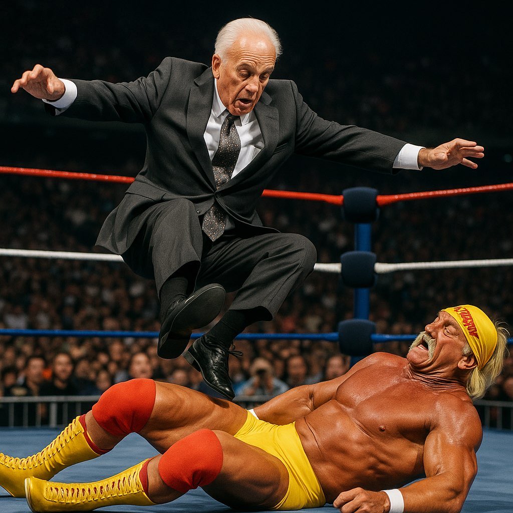 AndrewRappaport's tweet photo. John MacArthur welcomes Hulk Hogan into Heaven. :-) https://t.co/y5ruW6SYO8
