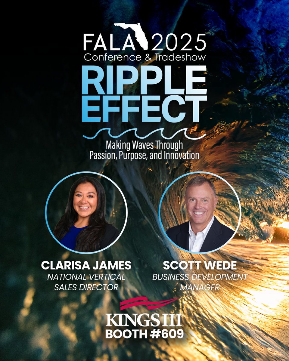 Kings III (@kingsiii_usa) on Twitter photo Headed to the 2025 <a href="/FALASOURCE/">Florida Assisted Living Association</a> Conference & Tradeshow?
Stop by booth #609 to connect with us and learn how Kings IIIās solution helps reduce risk and provide greater peace of mind for residents and staff.
Weāre looking forward to seeing you there!
kingsiii.com/events/fala-20⦠Headed to the 2025 <a href="/FALASOURCE/">Florida Assisted Living Association</a> Conference & Tradeshow?
Stop by booth #609 to connect with us and learn how Kings IIIās solution helps reduce risk and provide greater peace of mind for residents and staff.
Weāre looking forward to seeing you there!
kingsiii.com/events/fala-20ā¦