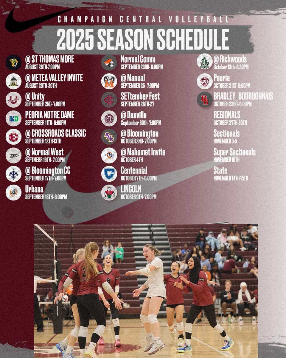 Champaign Central Volleyball (@volleymaroons) on Twitter photo 