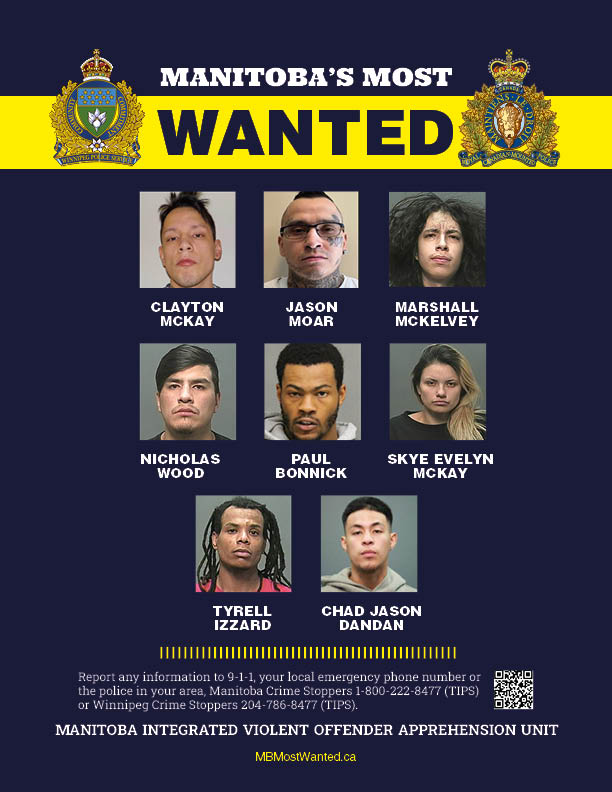 rcmpmb's tweet image. MB’s Most Wanted List Update. The MB&apos;s Most Wanted List consist of individuals who are responsible for committing serious offences. Visit the full list here: MBMostWanted.ca

Recognize anyone on the list? Don’t approach them. Contact 911 or your local RCMP detachment.