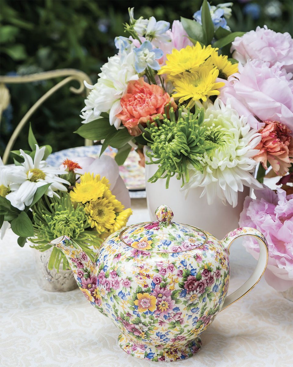 “Summertime is always the best of what might be.”―Charles Bowden

Royal Winton "Cheadle" teapot courtesy of <a href="/replacementsltd/">Replacements, Ltd.</a>.