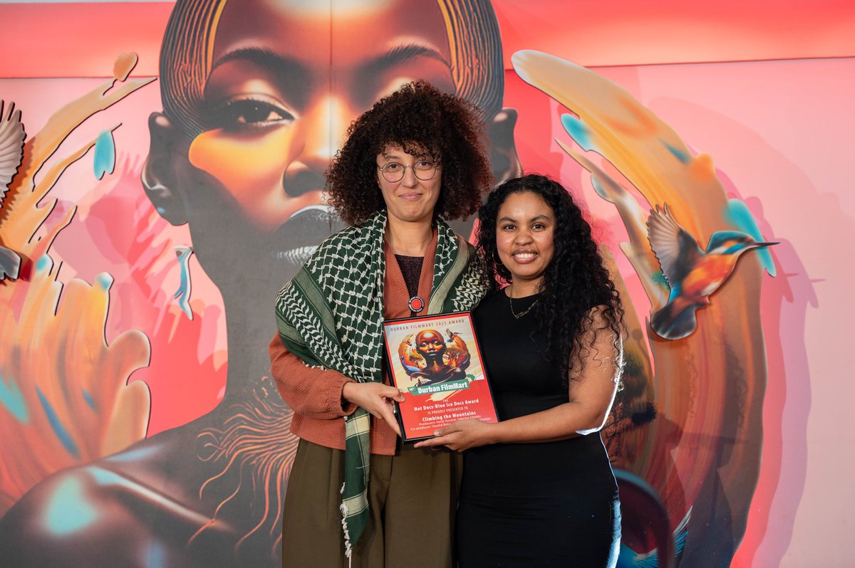 Another successful trip to the Durban International Film Festival (@diffest) and @DurbanFilmMart! 🎉🎬

Congratulations to the Hot Docs-Blue Ice Docs Award winner Climbing the Mountains (D: Sabrina Chebbi | P: Kenji Accard, Sabrina Chebbi | Co-Producer: Oualid Baha | Algeria)!