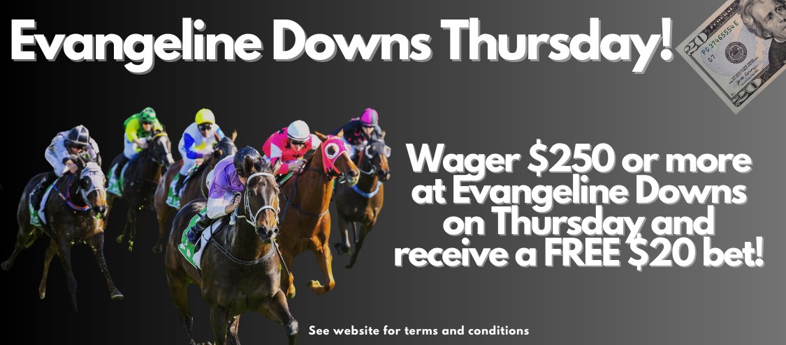 ironbetsracing's tweet image. It's Evangeline Thursday! First post 5:30 CT!
#horseplayerfirst
ironbetsracing.com