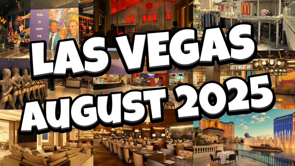What's NEW in Las Vegas for AUGUST 2025! 🤩
New Video: youtube.com/watch?v=d_RwUo…