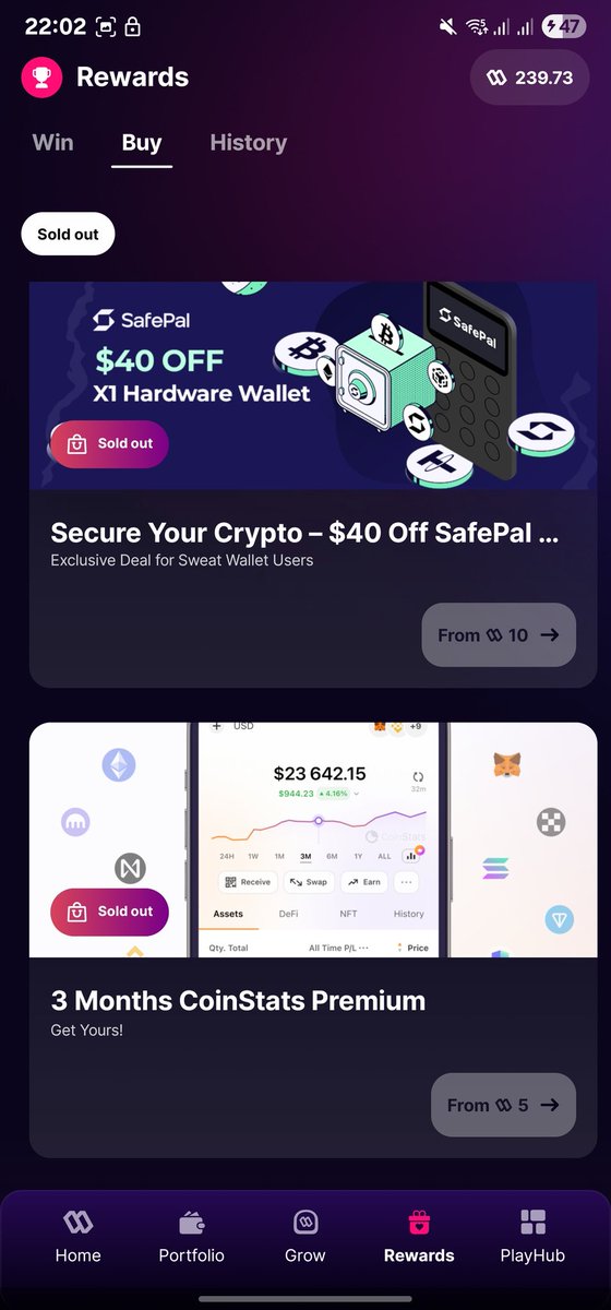 WarrenCManuel's tweet image. Hey brands 👋 Want your product in front of thousands of active real users in Sweat Wallet?
Our rewards section is 🔥 and filling fast.
DMs are open - let’s chat...