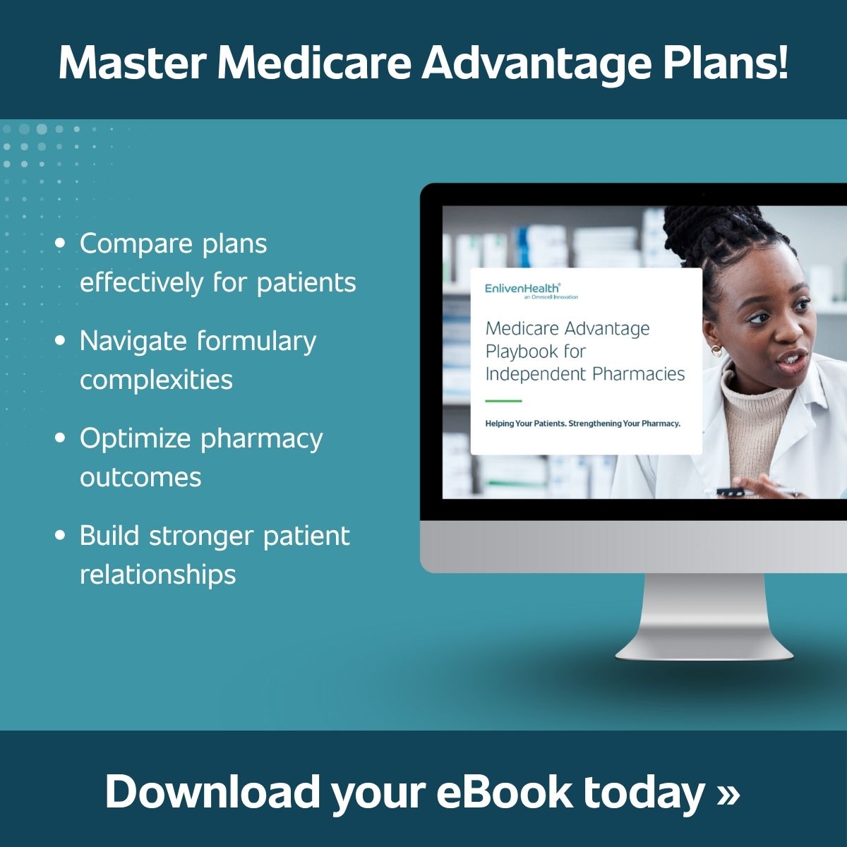 Are your patients confused about Medicare Advantage? Enliven's FREE Medicare Advantage Playbook shows you how to boost patient retention by helping your Medicare patients choose the right plan for their needs. Download now! go.enlivenhealth.co/medicare-advan…