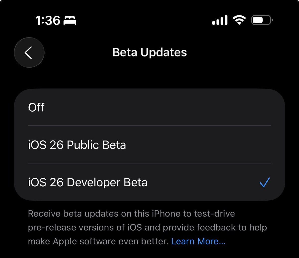 Apple released iOS 26 Public Beta.