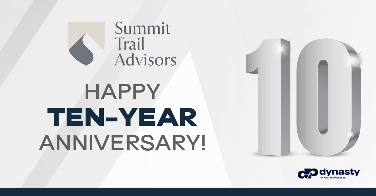 Congratulations to Jack Petersen and the team at Summit Trail Advisors on celebrating ten years of independence! It's hard to believe how quickly time has passed since we embarked on this journey together. We look forward to many more years of growth and partnership to come.