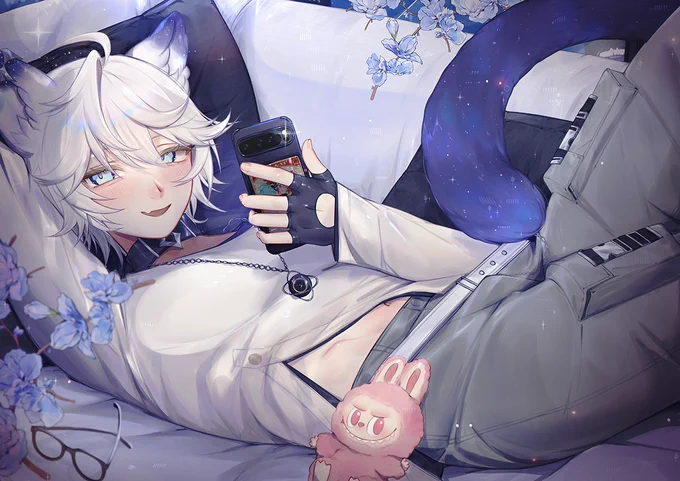 Don't stay on your phone too much ( <w< '' ) request for #Sirhaian
