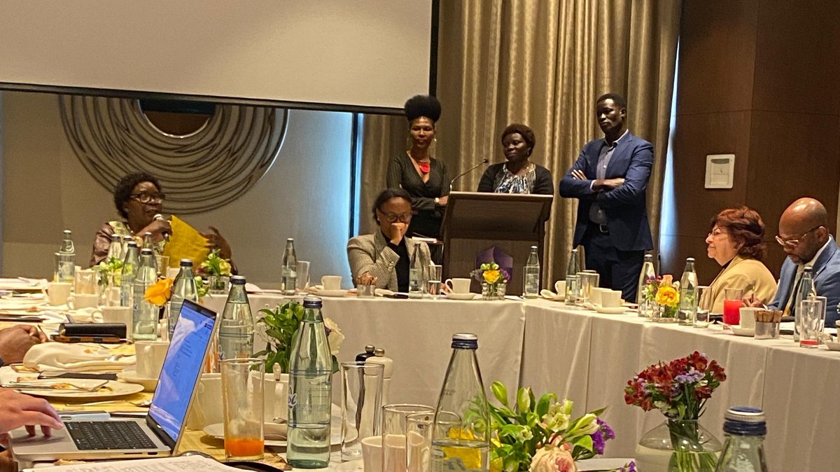 AUC_PAPS's tweet photo. The Africa 🌍 Platform on Children Affected by Armed Conflict (#APCAAC) convened a debriefing session following the #AUPSC session chaired by H.E. @Rotengo2, Amb. of the Republic of Uganda to Ethiopia and PR to the @_AfricanUnion, and Co-Chair of #APCAAC (1/3)

#ChildProtection https://t.co/6GXPdmcWjJ