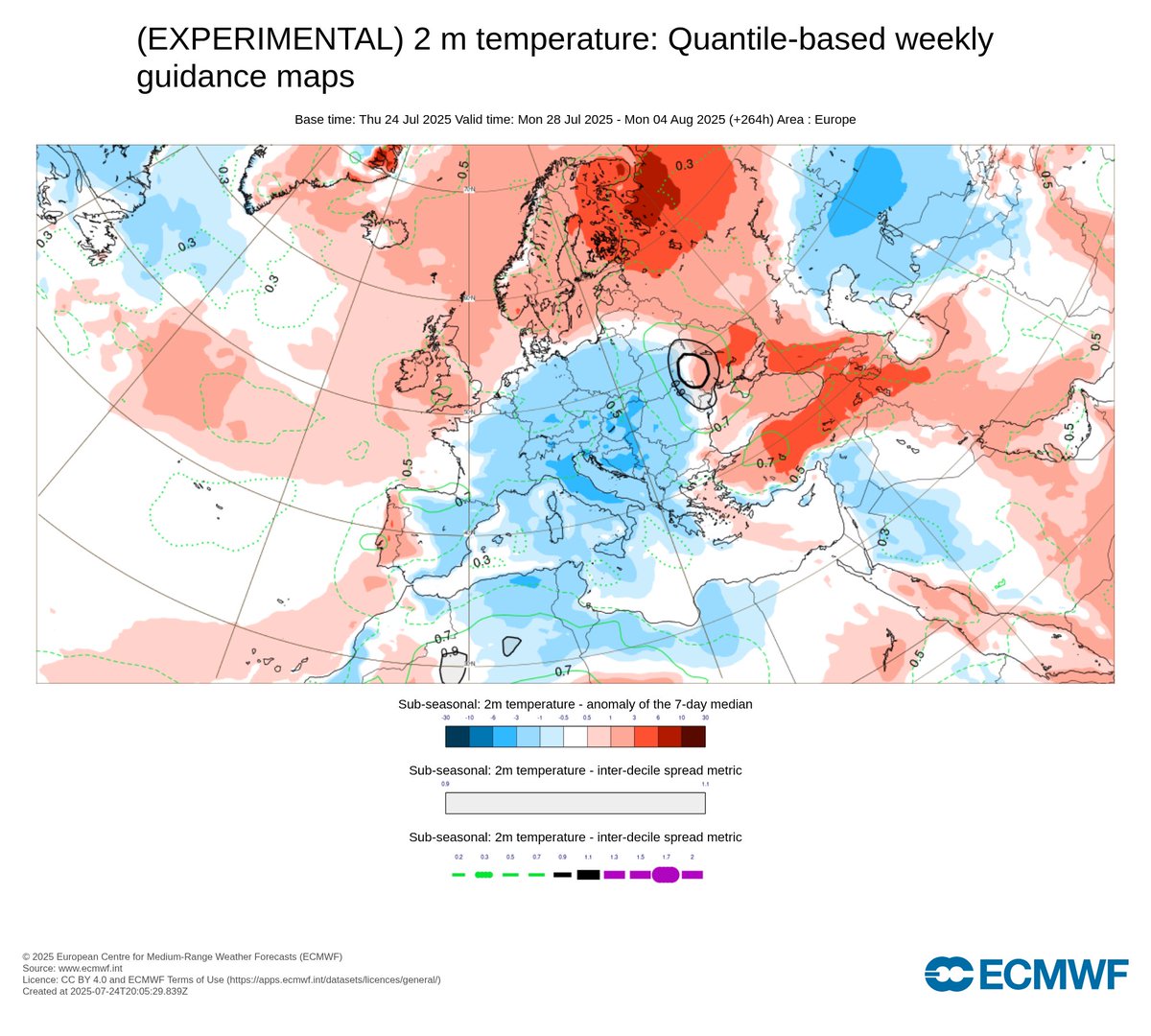 Superchri90's tweet image. Next week with a strong negative temperature anomaly, up to 6°C below average, crazy for July!