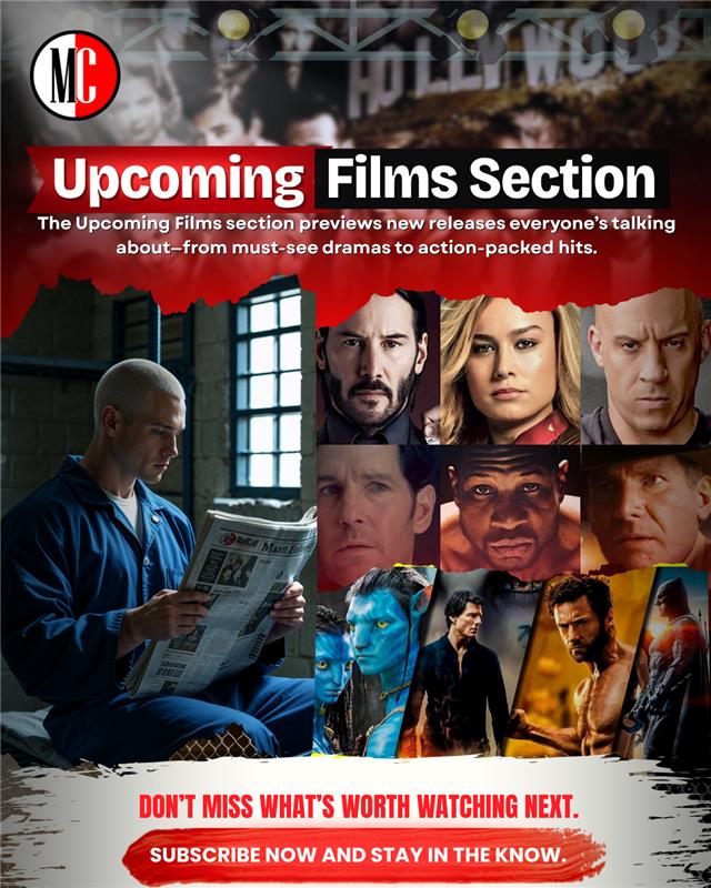 MailCall_'s tweet image. 🎬 New movies are dropping—and now they’ll know what to watch next. Action, drama, and everything in between. Stay updated with our Upcoming Films Section!
#UpcomingMovies #EntertainmentAccess #StayInTheKnow #MailCall