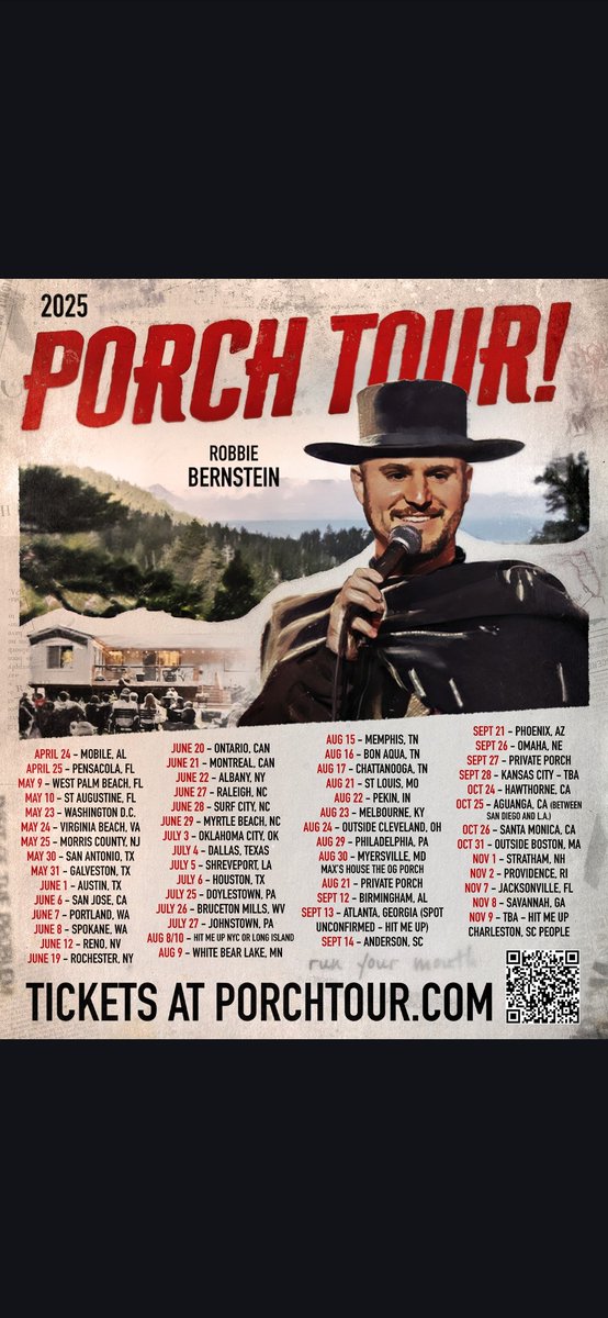 RobbieTheFire's tweet image. PA + WV this weekend with @ChrisFromBklyn. Come porch with us.