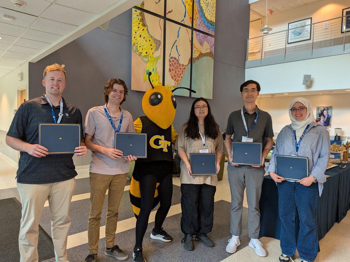 ibbgatech's tweet image. Congrats to the AMS 2025 poster winners! Today is the final day of the 4-day Advancing Mass Spectrometry for Biophysics and Structural Biology conference showcasing top science and ideas between leaders and new-comers to the biology/mass spectrometry.
#IBB #AMSConference