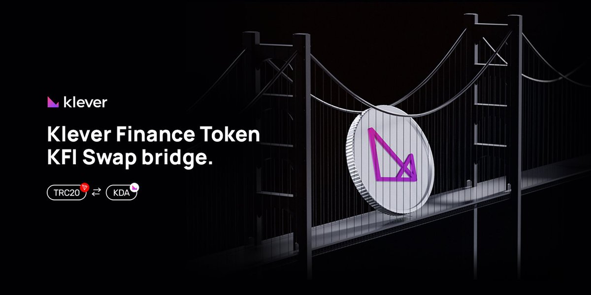 🔄️Got $KFI on <a href="/trondao/">TRON DAO</a>? Time to bring it home. The official bridge from Tron to Klever is live on <a href="/klever_io/">Klever Wallet</a> 🌐

To vote, to govern, to grow with the ecosystem, your KFI needs to be on the Klever Blockchain.

Bridge it now and unlock its full potential 🌉