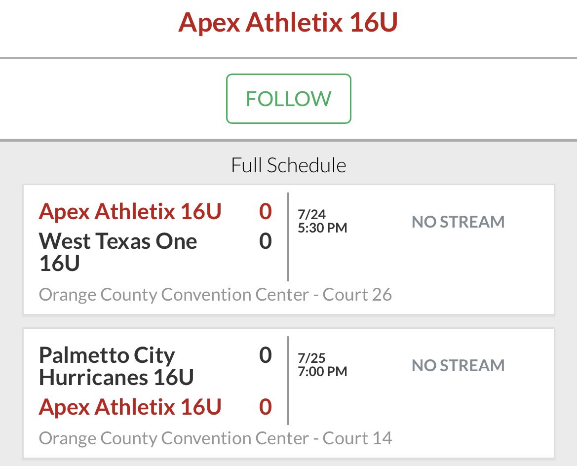 caadvantage_mb's tweet image. Coaches that are in Orlando for @PRO16League @NxtProHoops check out 2027 @MarcusFrueh and his @apexathletixaz team.
Thursday July 24, 2025 at 5:30 PM at Orange County Convention Center Court 26
Friday July 25, 2025 at 7:00PM at Orange County Convention Center Court 14