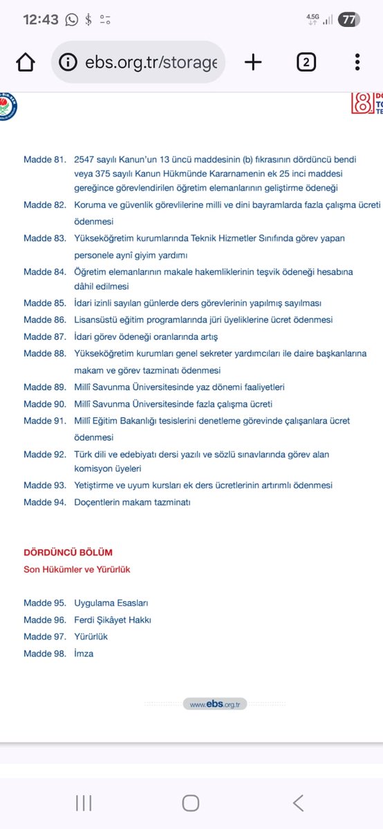 <a href="/_cevdetyilmaz/">Cevdet Yılmaz</a> <a href="/avabdullahguler/">Abdullah Güler</a> <a href="/isikhanvedat/">Prof. Dr. Vedat Işıkhan</a> <a href="/memetsimsek/">Mehmet Simsek</a> <a href="/_aliyalcin_/">Ali YALÇIN</a> <a href="/talatyavuz29/">Talat YAVUZ</a> Memur sen 8. dönem toplu sözleşme metninde üniversitelerde görev yapan Daire Başkanlarının Makam/Görev tazminatı taleplerini dile getirmesinden dolayı teşekkür ederiz.