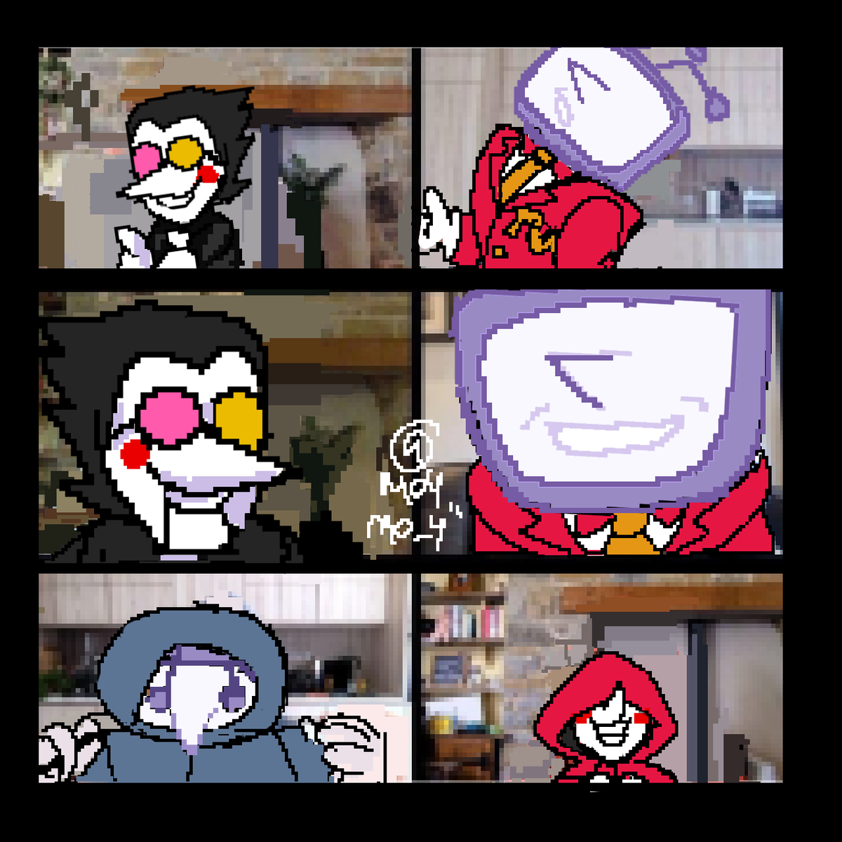 Moymo_y's tweet image. JAJDJSJ 
#DELTARUNE #deltarunefanart #spamtonfanart #tennaDeltarune