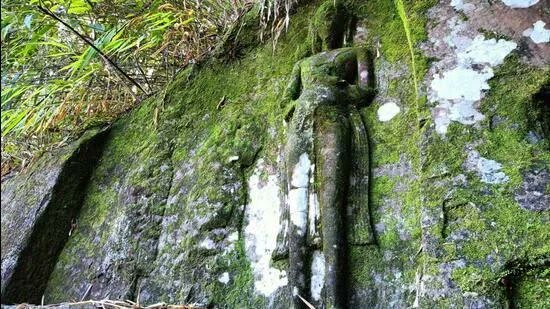 paganhindu's tweet image. 8th century Buddha sculpture in Mizoram's Kolalian village (Mamit district). Mizoram is a Christian state.