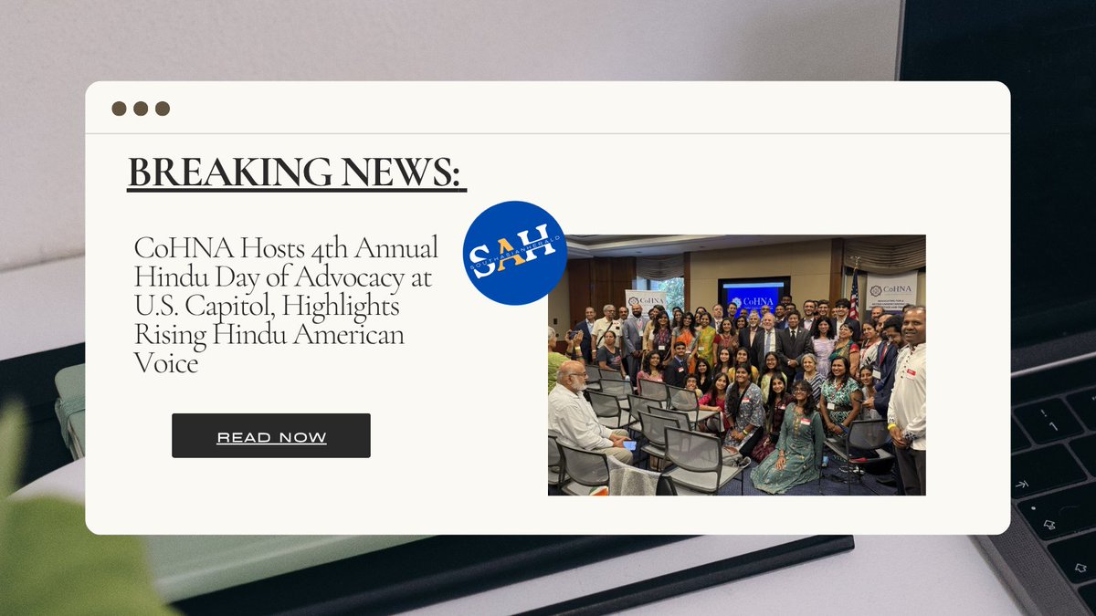 SAHeraldNews's tweet image. CoHNA Hosts 4th Annual Hindu Day of Advocacy at U.S. Capitol, Highlights Rising Hindu American Voice
#COHNA #HinduAmerican #advocacy
southasianherald.com/cohna-hosts-4t…