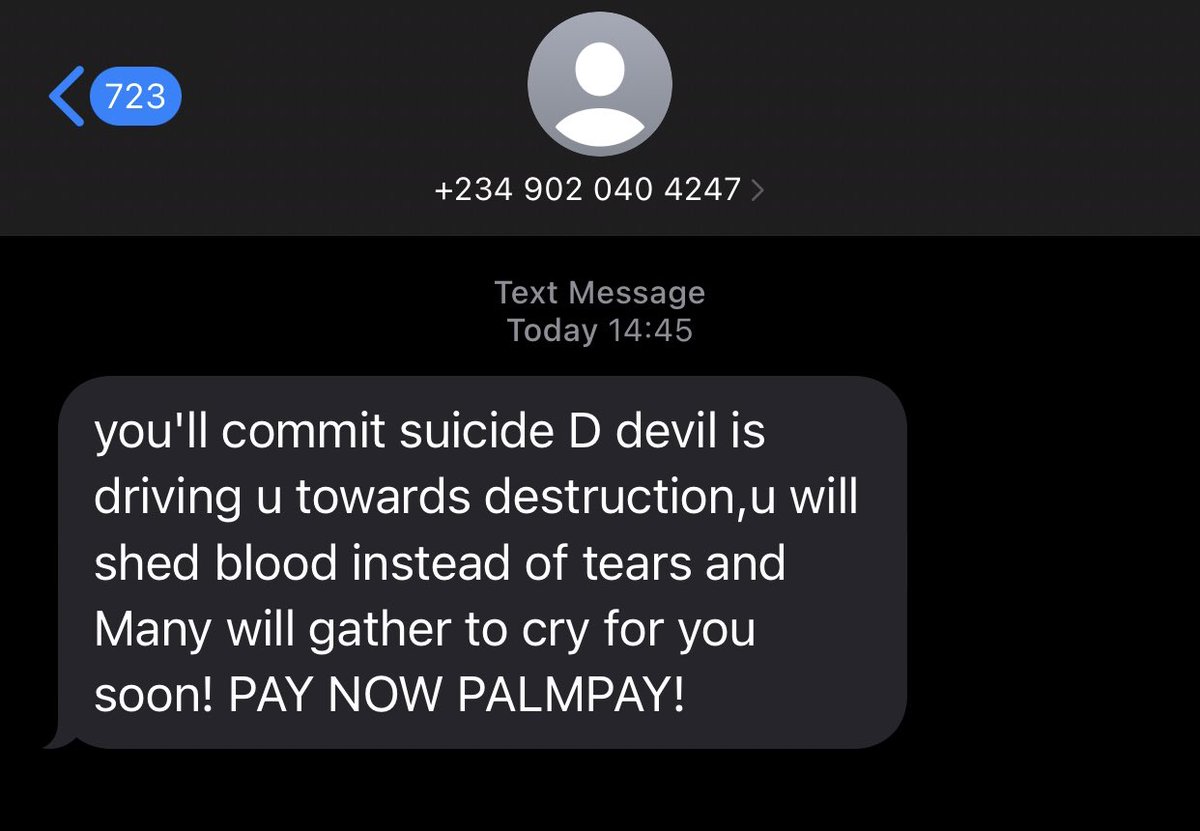 This message is not too much for 15k loans 😢 just 3 days due 🥲 <a href="/palmpay_ng/">PalmPay Nigeria</a>