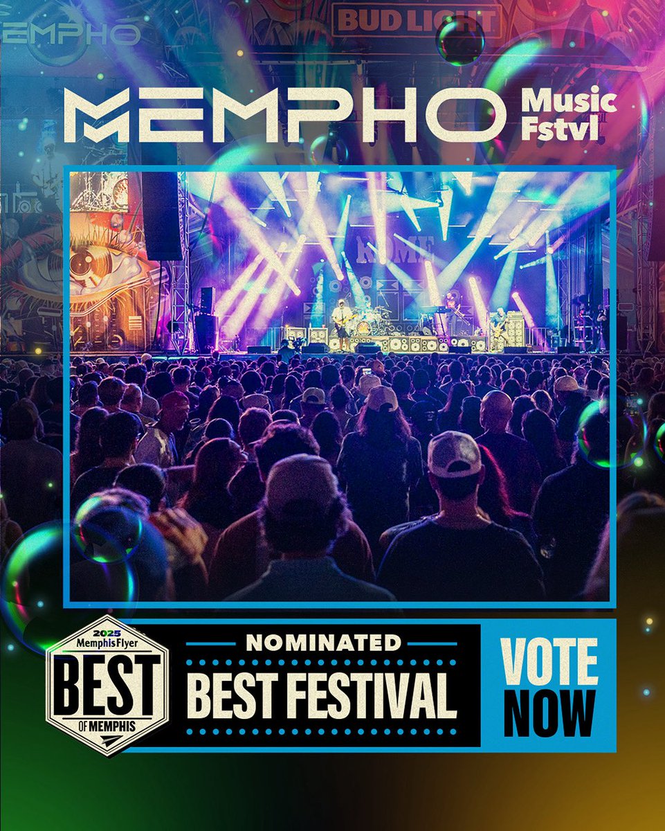 Love Mempho Music Festival? Then we’d love your vote for Best Festival in the Memphis Flyer’s annual BOM Awards! 🫶

bom25.memphisflyer.com/arts-and-enter…
