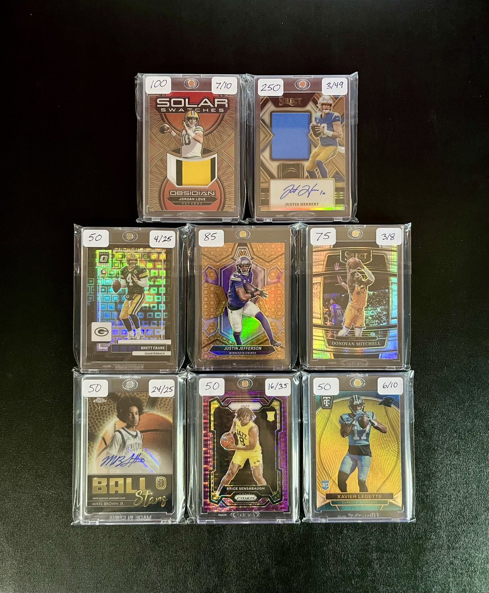 SpeshSportsTM's tweet image. Cards For Sale
🆕 Inventory!
🟢= $10
Pitts /100
Gresham /10
+shipping
@TheHobby247 @HobbyRetweet_ @SportsCardDeals @westcards28 @Mock10Breaks @84baseballcards