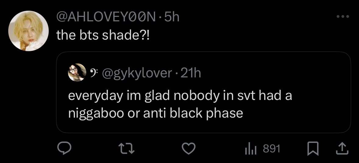mikrocosmosis's tweet photo. ik svt stans not speaking on niggaboo phases when svt out here stealing and plagiarizing black artists without giving credits. even stole fein by travis scott recently and thought no one would notice😭😭 https://t.co/HIMB14su9k