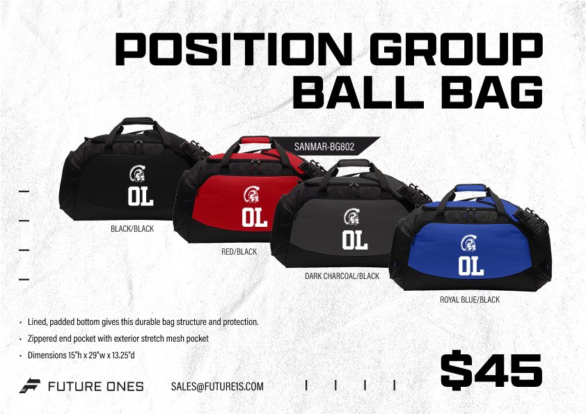 It’s not too late to order travel bags or position ball bags !